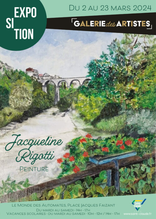 Expo Jacqueline Rigotti - Affiche