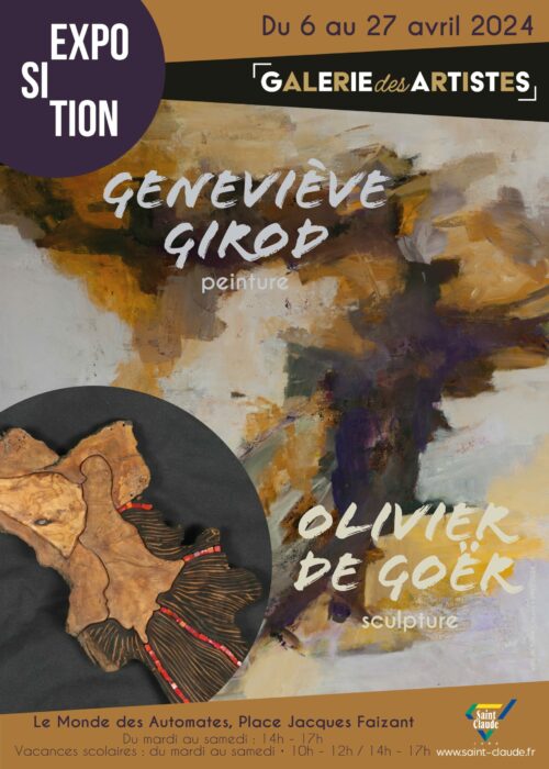 Expo Geneviève Girod & Olivier de Goër - Affiche