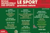 École Municipale des Sports – Programme des vacances de Noël