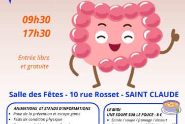 Colon Tour à Saint-Claude : une journée pour sensibiliser au dépistage du cancer colorectal